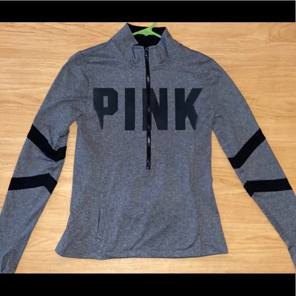 PINK Logo Half Zip Fleece